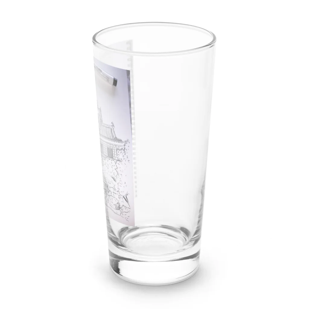 OASIS TOWNの岡山城ペンアート Long Sized Water Glass :right