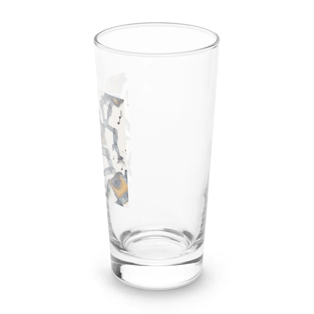 d-design-labのdancing robots Long Sized Water Glass :right