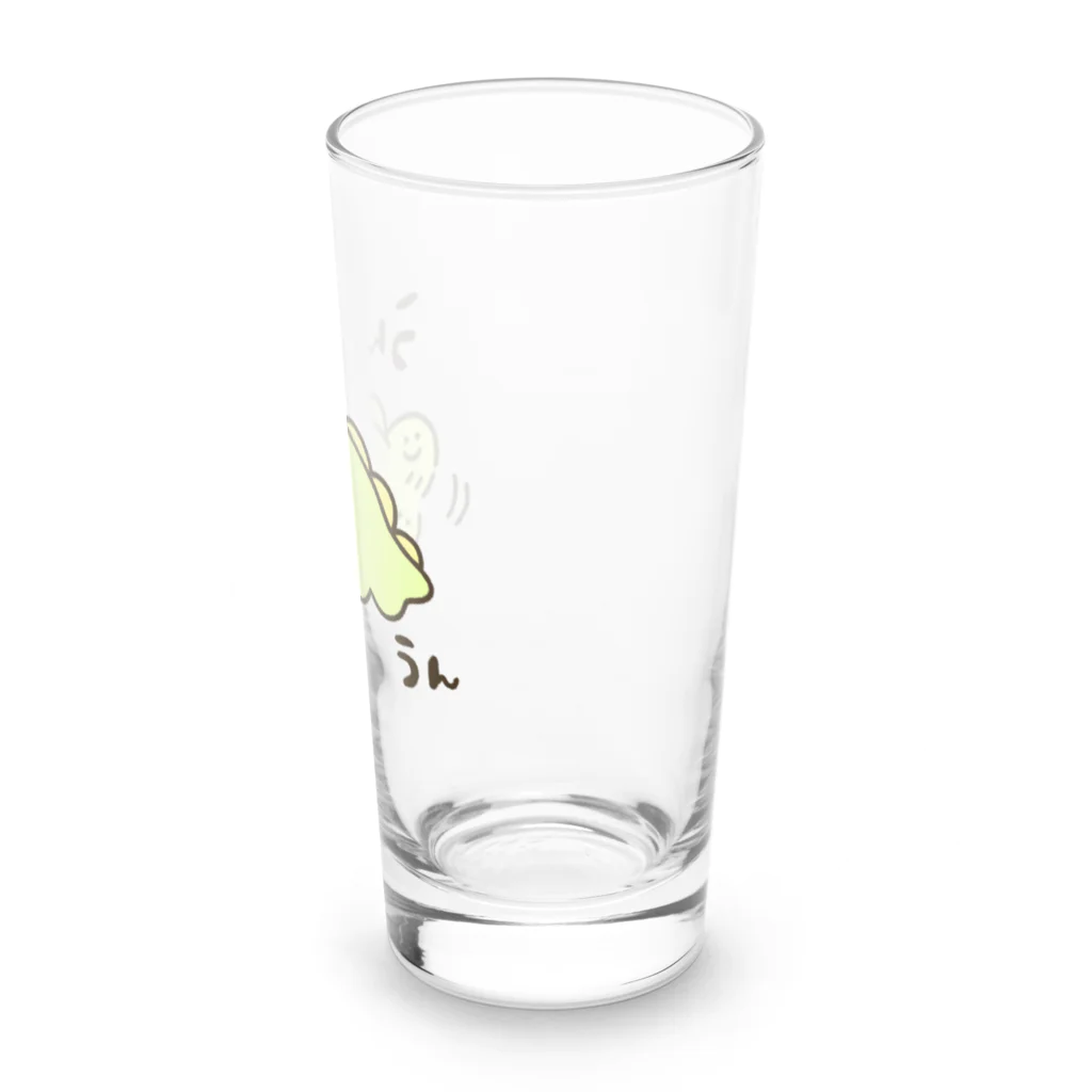 もちもちサウルスのもちもちサウルス(うんうん) Long Sized Water Glass :right