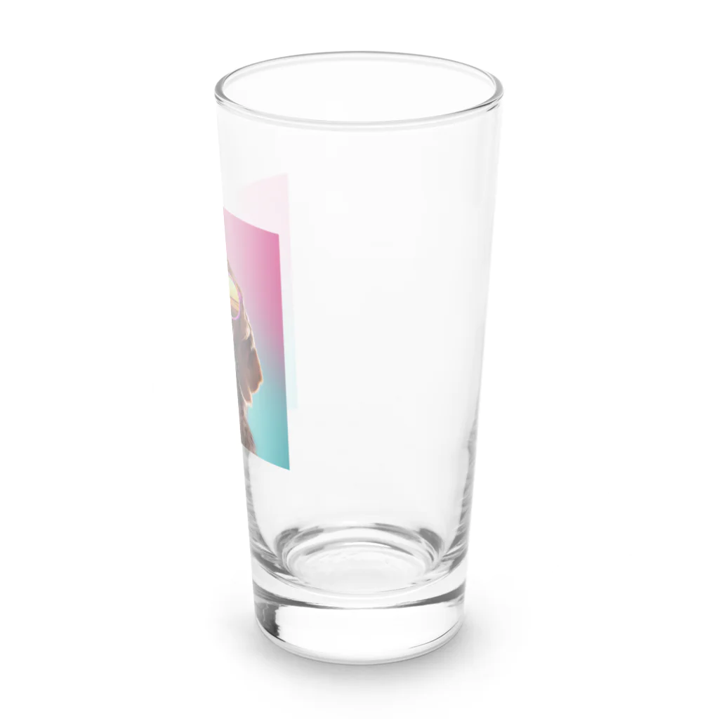 AQUAMETAVERSEのサングラスをかけた、かわいい犬 Marsa 106 Long Sized Water Glass :right