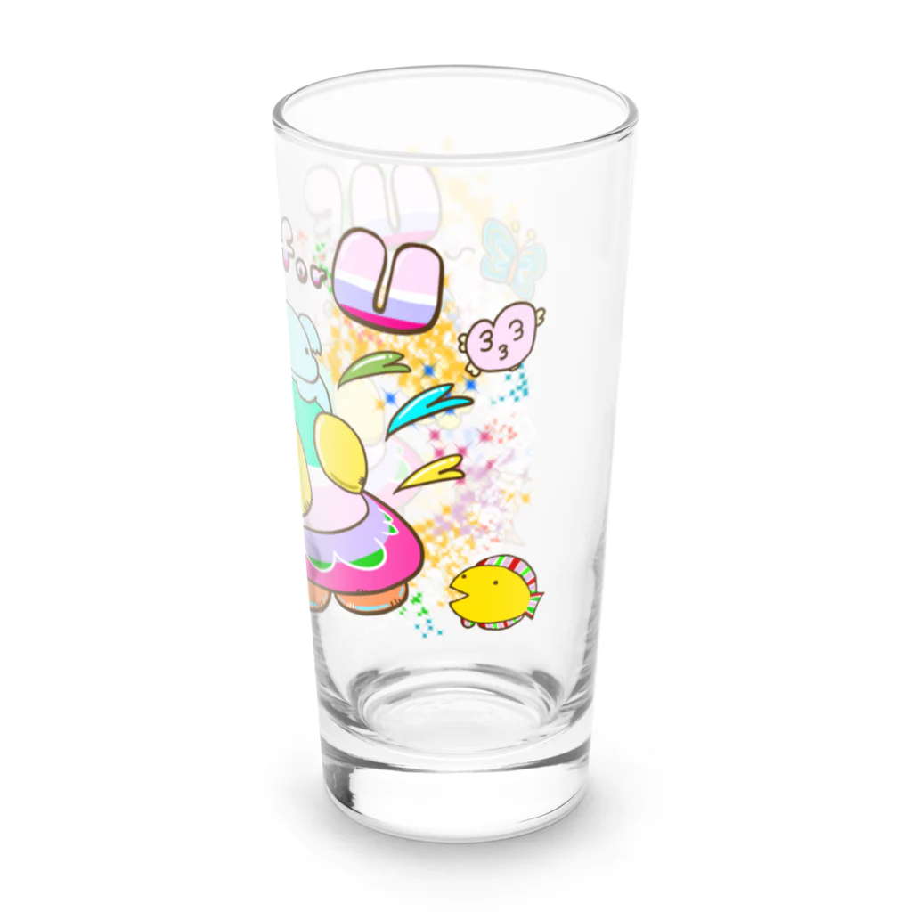 まるちょ屋のUFO for U（未確認飛行物体をあなたに。）　背景プラス Long Sized Water Glass :right