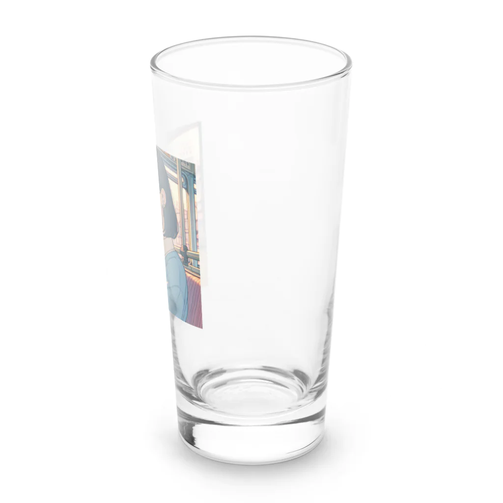 歌を聴く乙女の歌を聴く乙女　-tomoe- Long Sized Water Glass :right