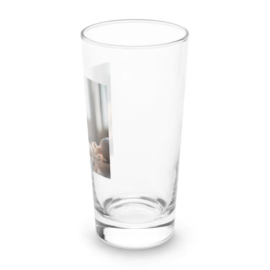 LuckyRiverShineの遊んでいる猫 Long Sized Water Glass :right