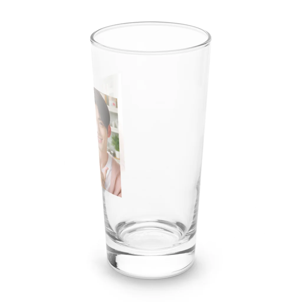 otobokemama06の爽やかな笑顔に元気いっぱい Long Sized Water Glass :right