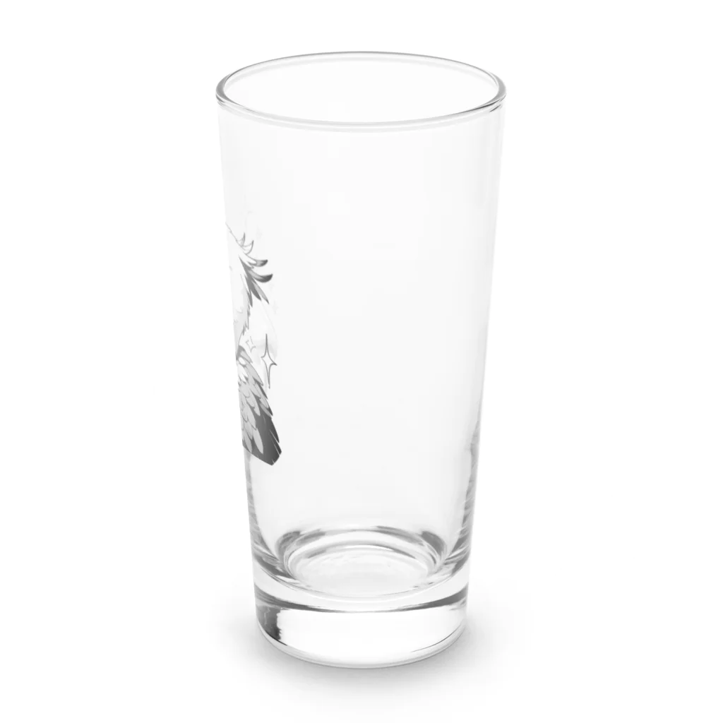 そうえんショップのモノクロームハシビロコウ Long Sized Water Glass :right