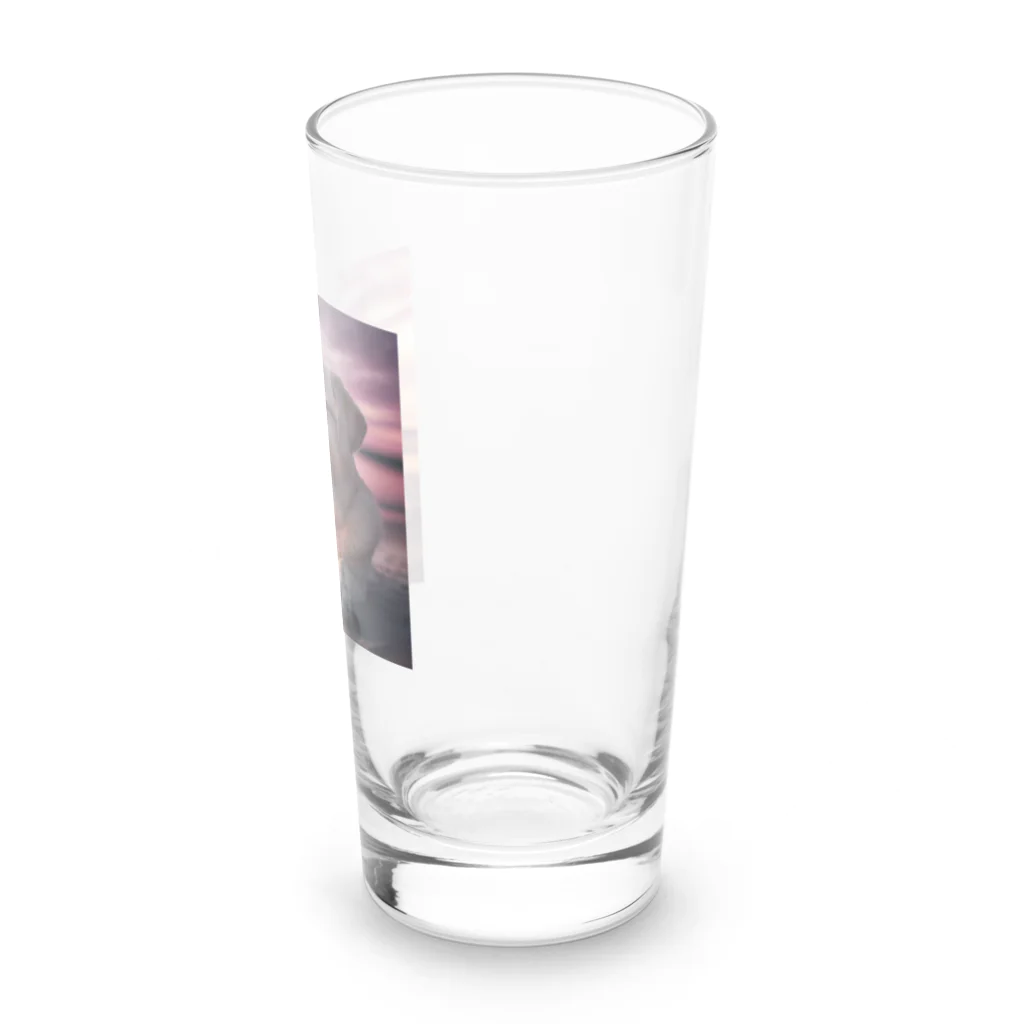 AQUAMETAVERSEのサングラスをかけた、かわいい犬 Marsa 106 Long Sized Water Glass :right