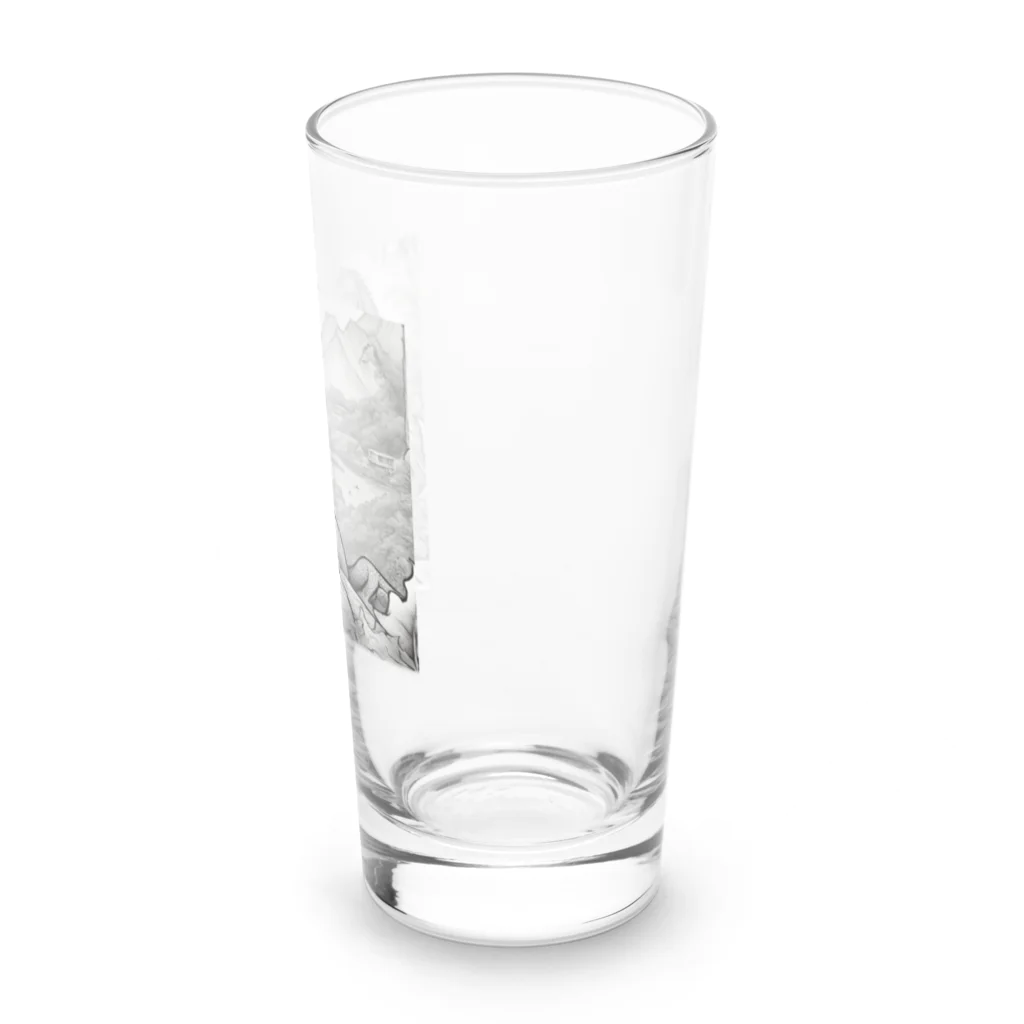 marrikat189のくつろぐトカゲ Long Sized Water Glass :right