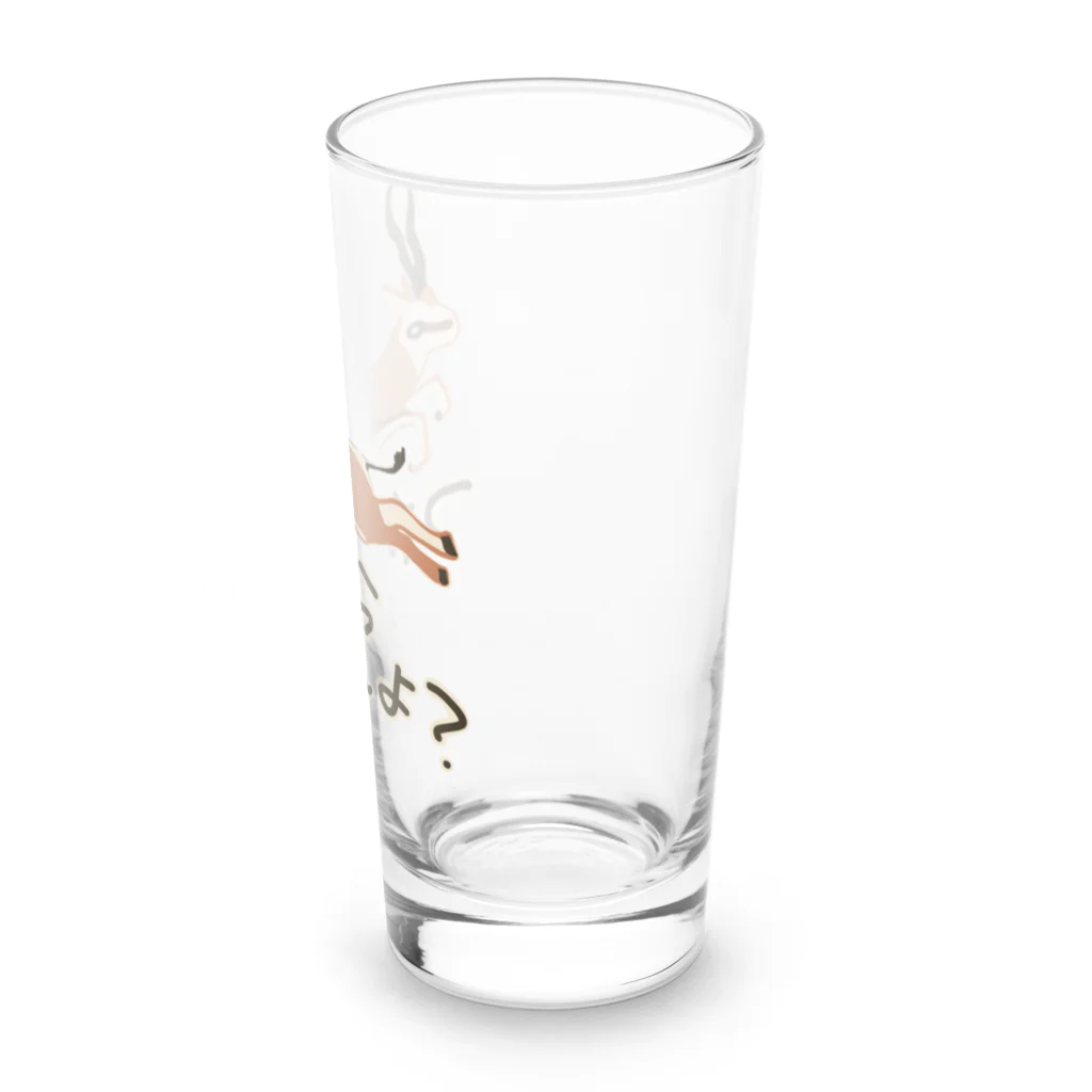 いきものや　のの（別館）のつかまらねぇよ【スプリングボック】 Long Sized Water Glass :right