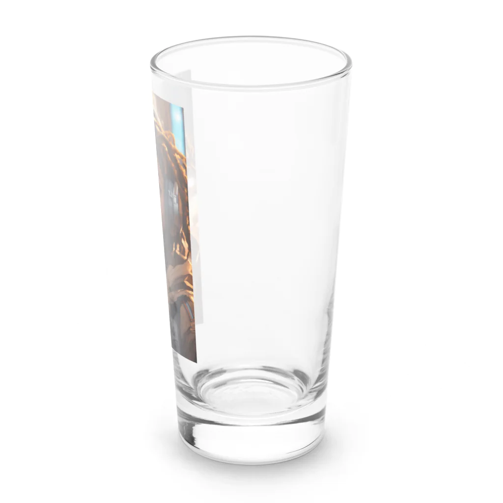 AI美女の館の魅力的な外国人女性 Long Sized Water Glass :right