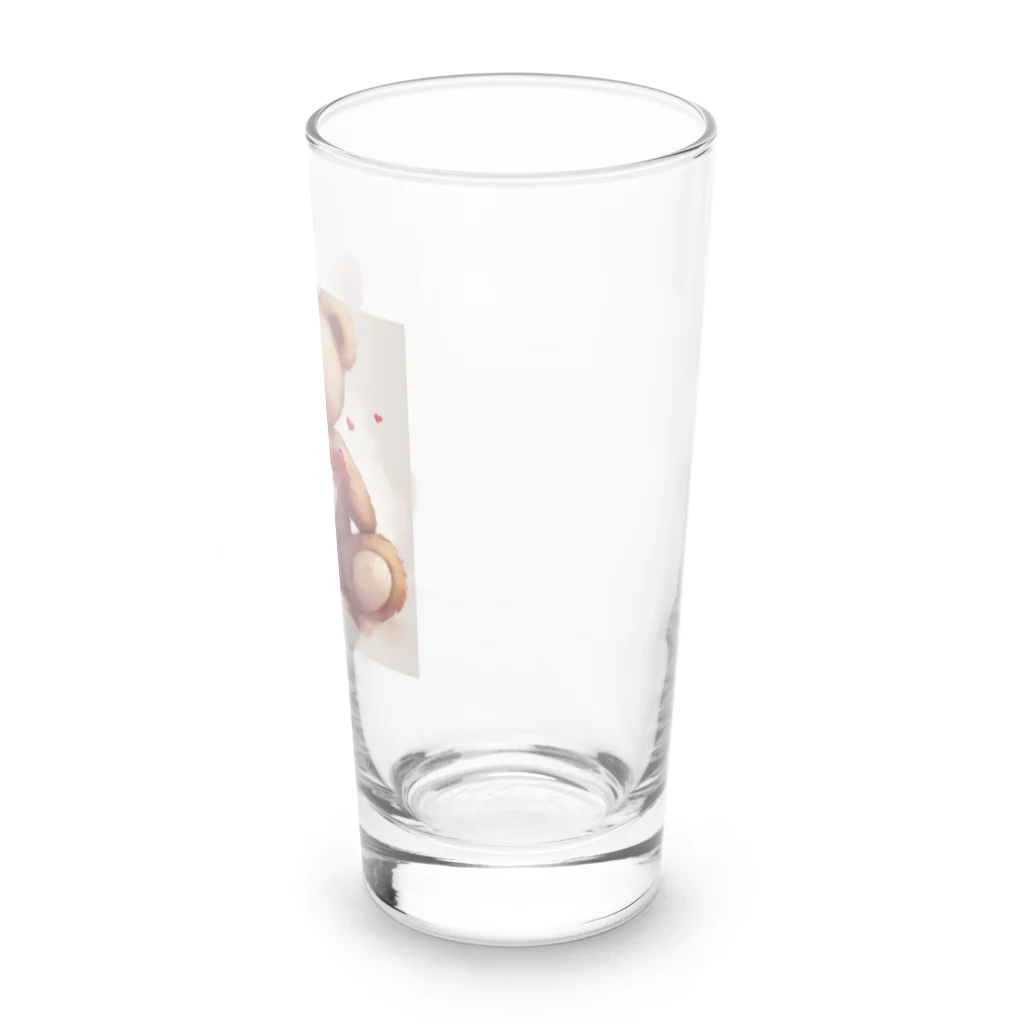 TEFのぬいぐるみと花 Long Sized Water Glass :right