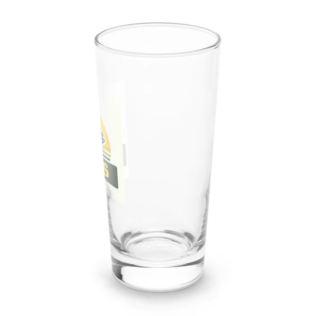 bassblocksのレトロバスロゴ Long Sized Water Glass :right