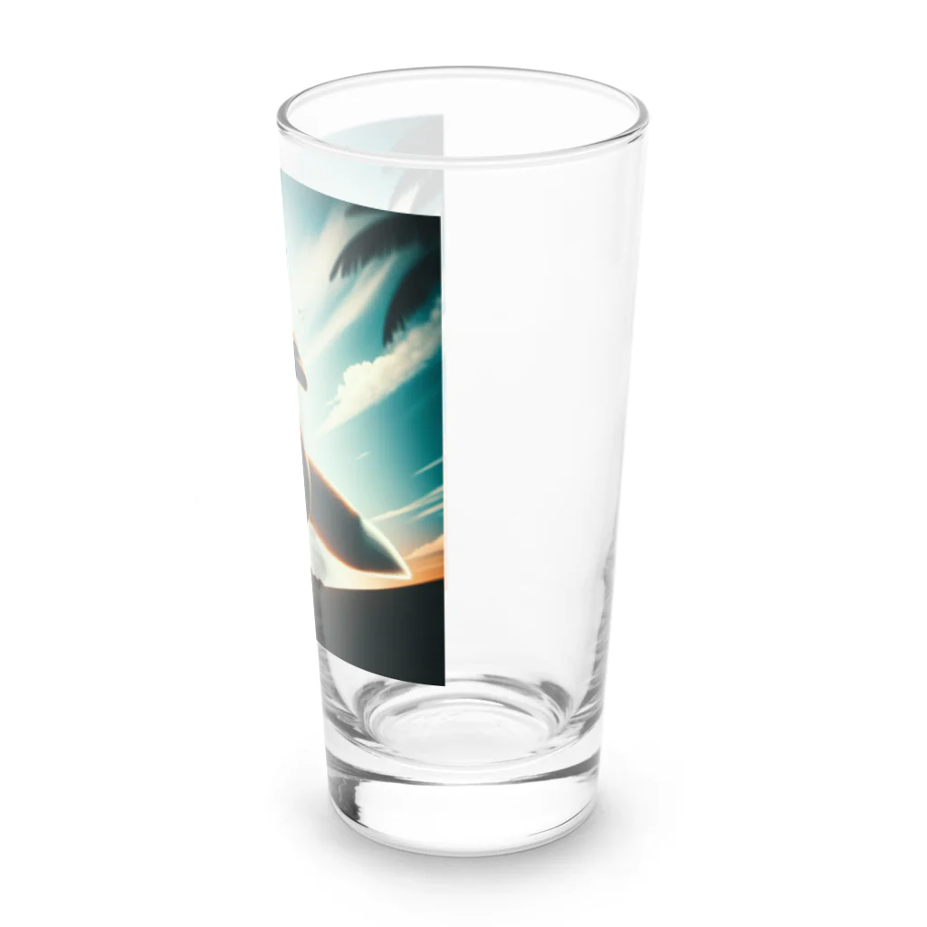 かわクールの夏の狐 Long Sized Water Glass :right