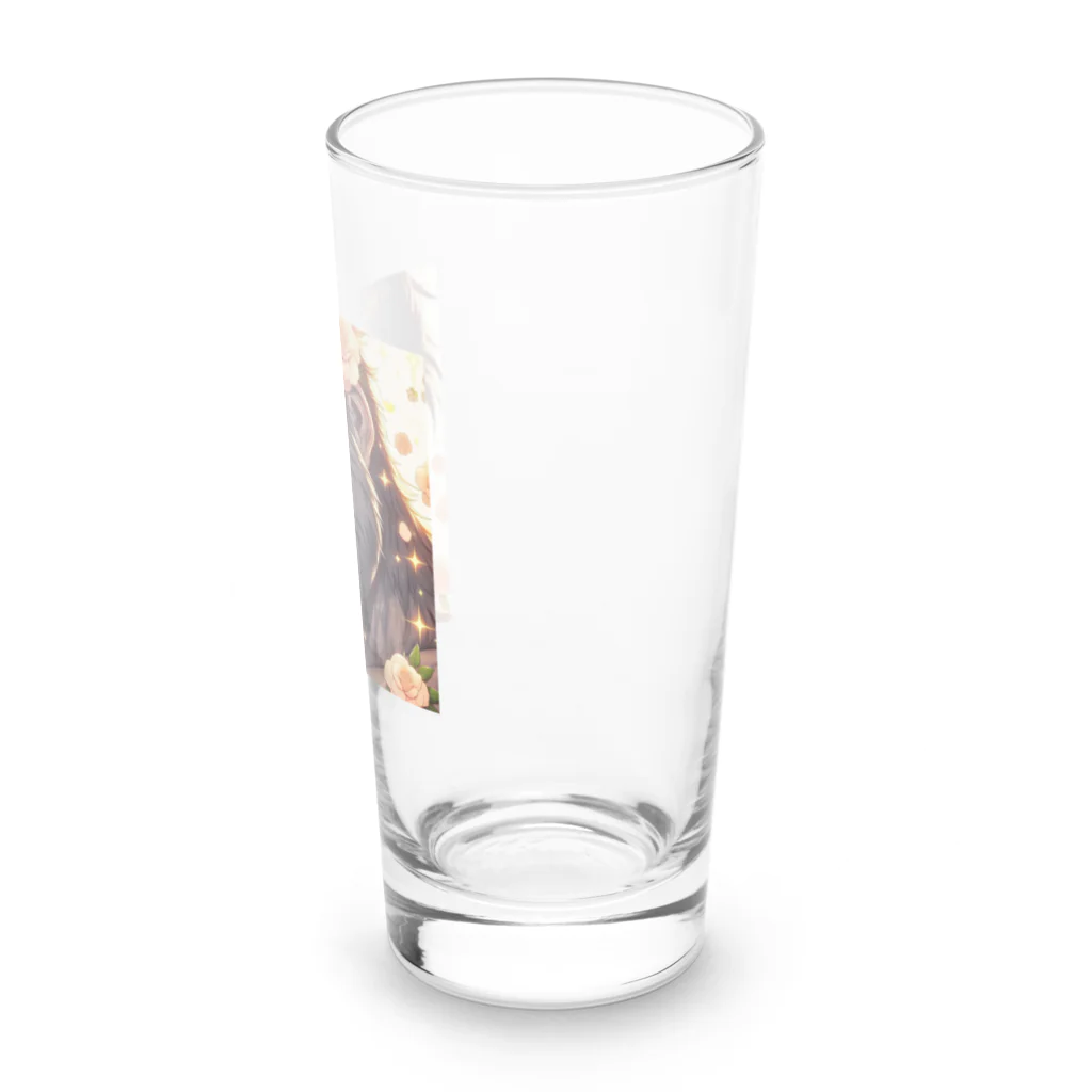 kei_matsuのゴリラの肌がつるつるで瞳が輝いている Long Sized Water Glass :right