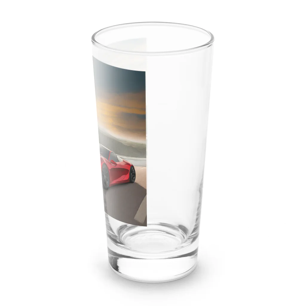 Try Anythingの真っ赤なスーパーカー コレクション Long Sized Water Glass :right