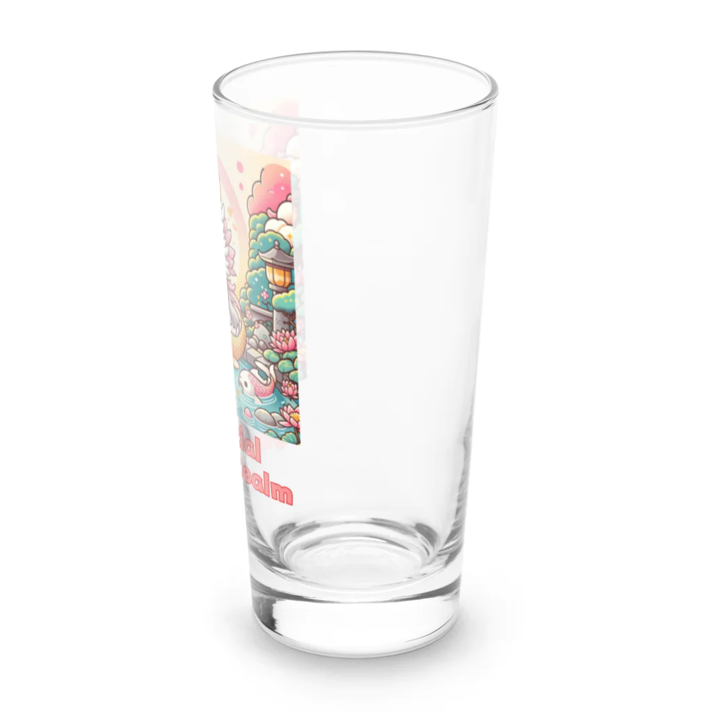 大江戸花火祭りのCelestial Ryujin Realm～天上の龍神社7 Long Sized Water Glass :right