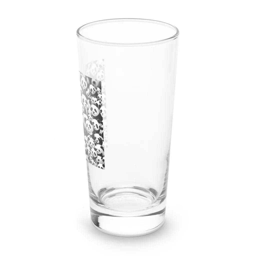 enmakingのパンダ大量　顔が変 Long Sized Water Glass :right