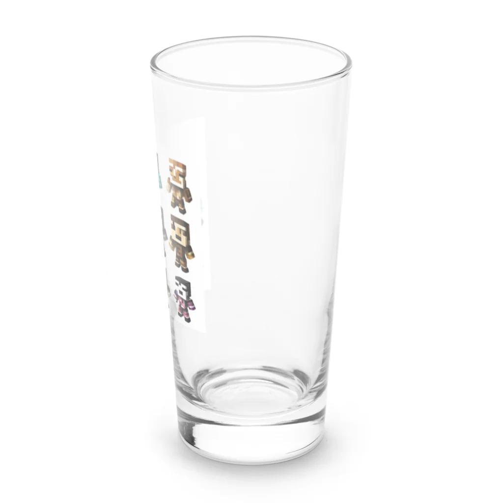 “FIRE STAR” 8-bit cube studioのドットMOB D-01 Long Sized Water Glass :right