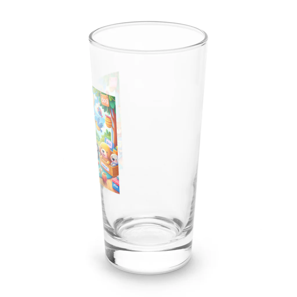 ほっこり絵音舎のいっしょにえいご！ Long Sized Water Glass :right