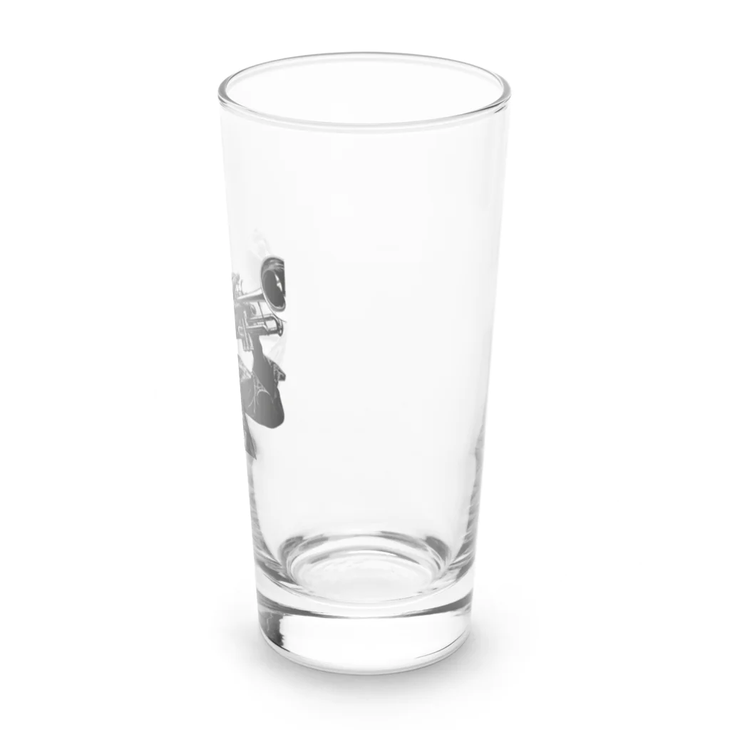 MistyStarkの黒人のトランぺッター Long Sized Water Glass :right