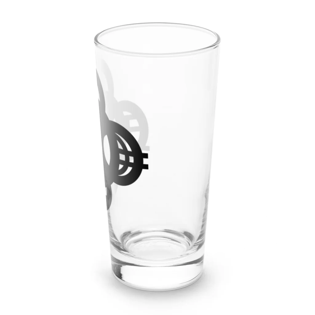 『NG （Niche・Gate）』ニッチゲート-- IN SUZURIの吾唯足知(われただたりるをしる)黒マークのみ Long Sized Water Glass :right