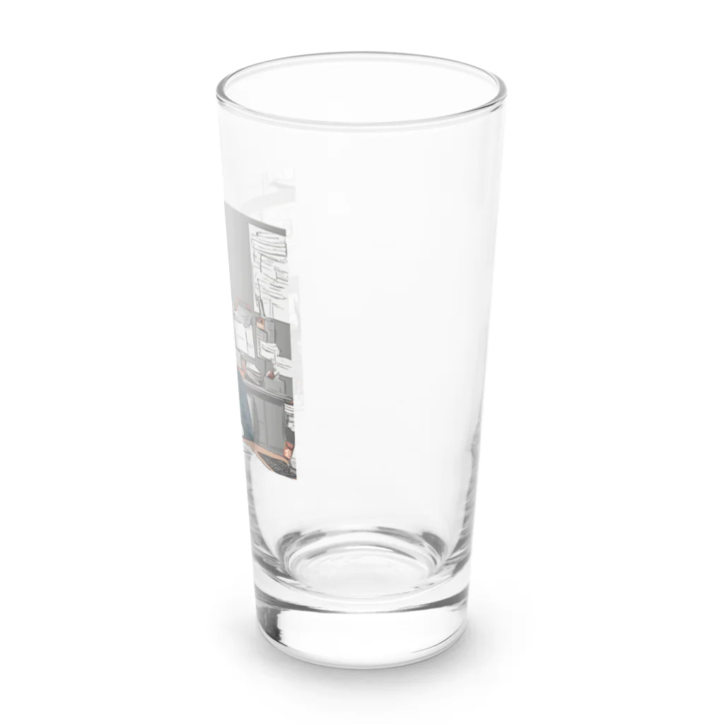 たまとの愉快なショップの働くの嫌だ Long Sized Water Glass :right