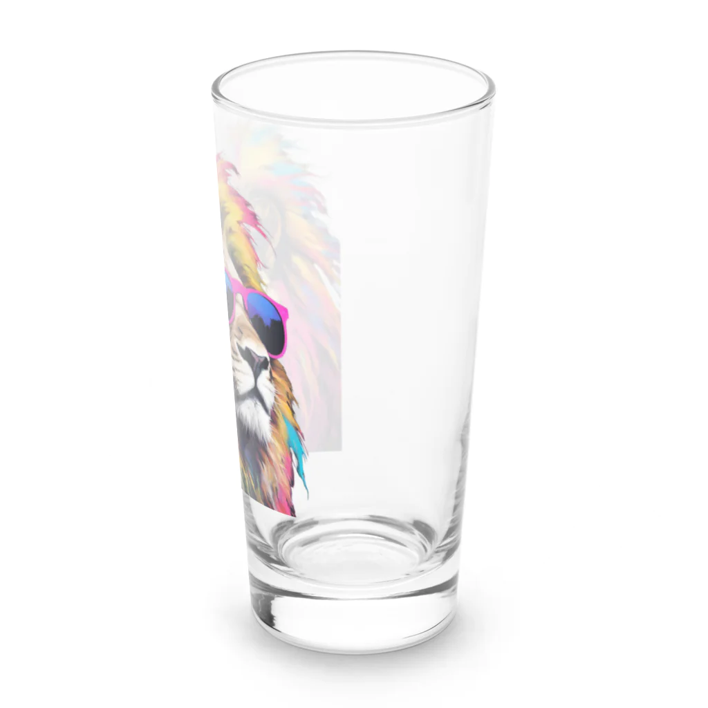 マジカルメッセージのライオンのロックシンガー Long Sized Water Glass :right