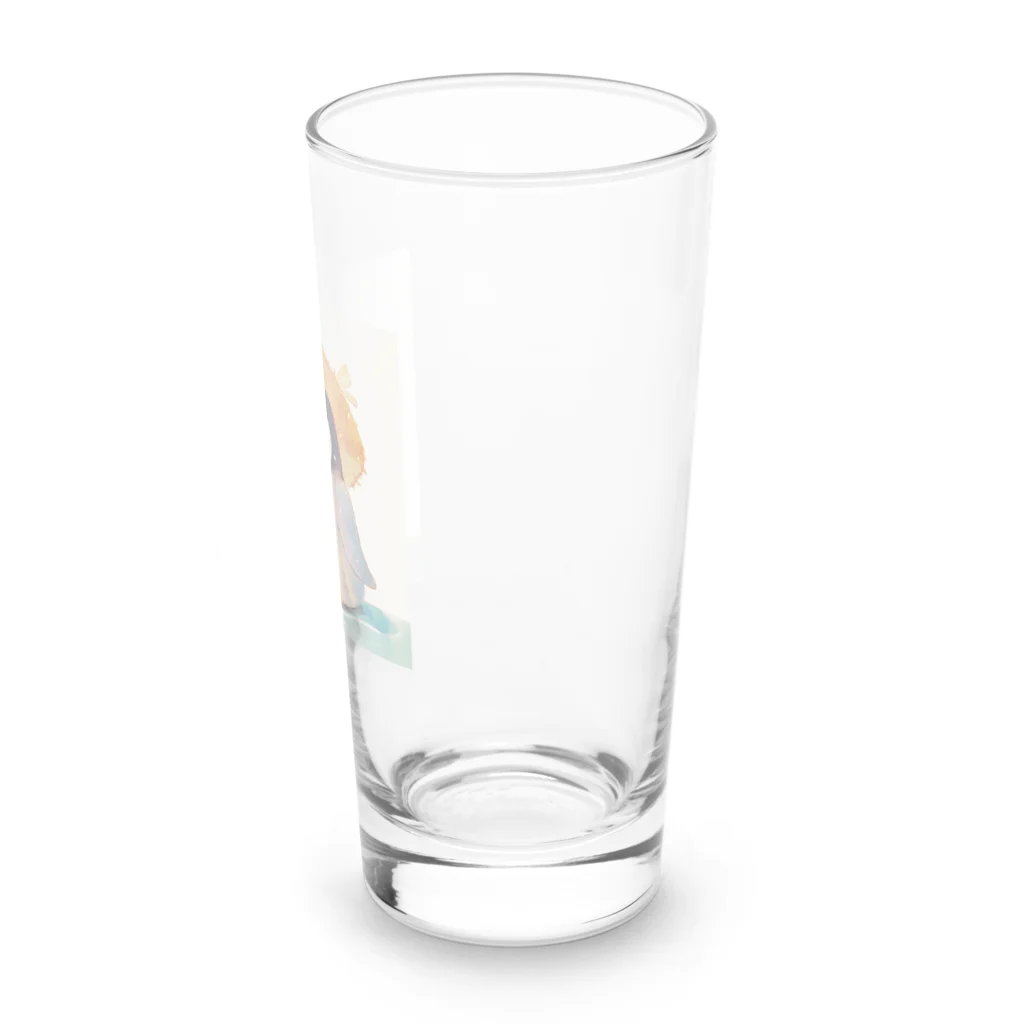 AQUAMETAVERSEの帽子をかぶった可愛い子供ペンギン Marsa 106 Long Sized Water Glass :right