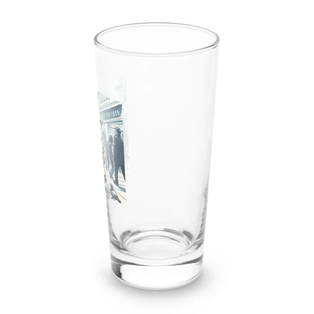 連想系の都会ペンギン Long Sized Water Glass :right
