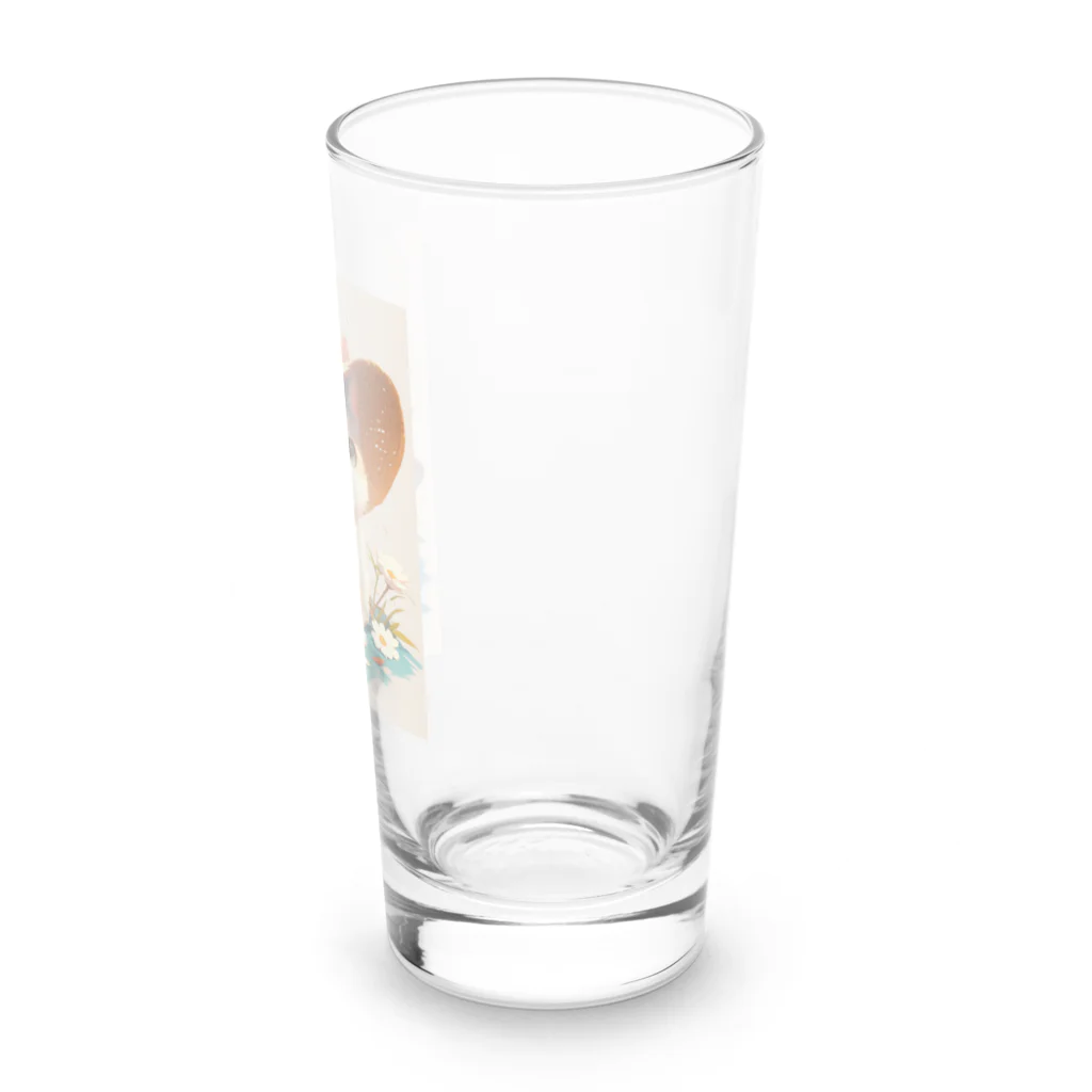 AQUAMETAVERSEの帽子をかぶった可愛い子猫 Marsa 106 Long Sized Water Glass :right