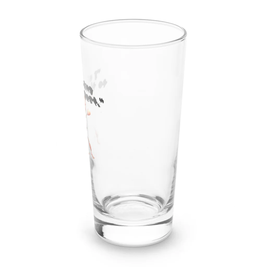 ツキノシタ/ tukinoshitaの蟻さんと精一杯生きていますの英字 Long Sized Water Glass :right