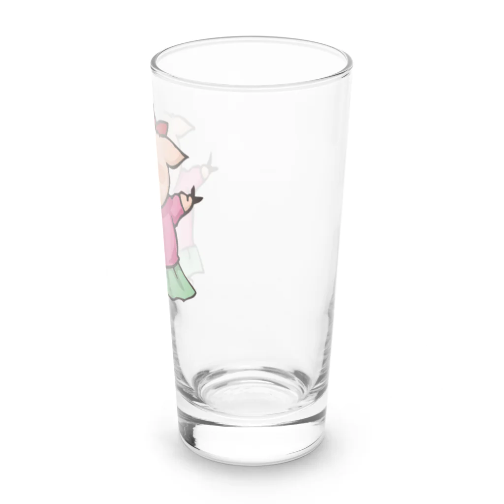 ピポン（がなはようこ/辻岡ピギー）のピポンイラスト-01 Long Sized Water Glass :right