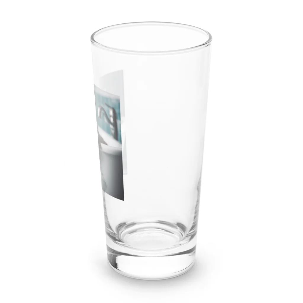 shopSHOPの猫の入浴 Long Sized Water Glass :right