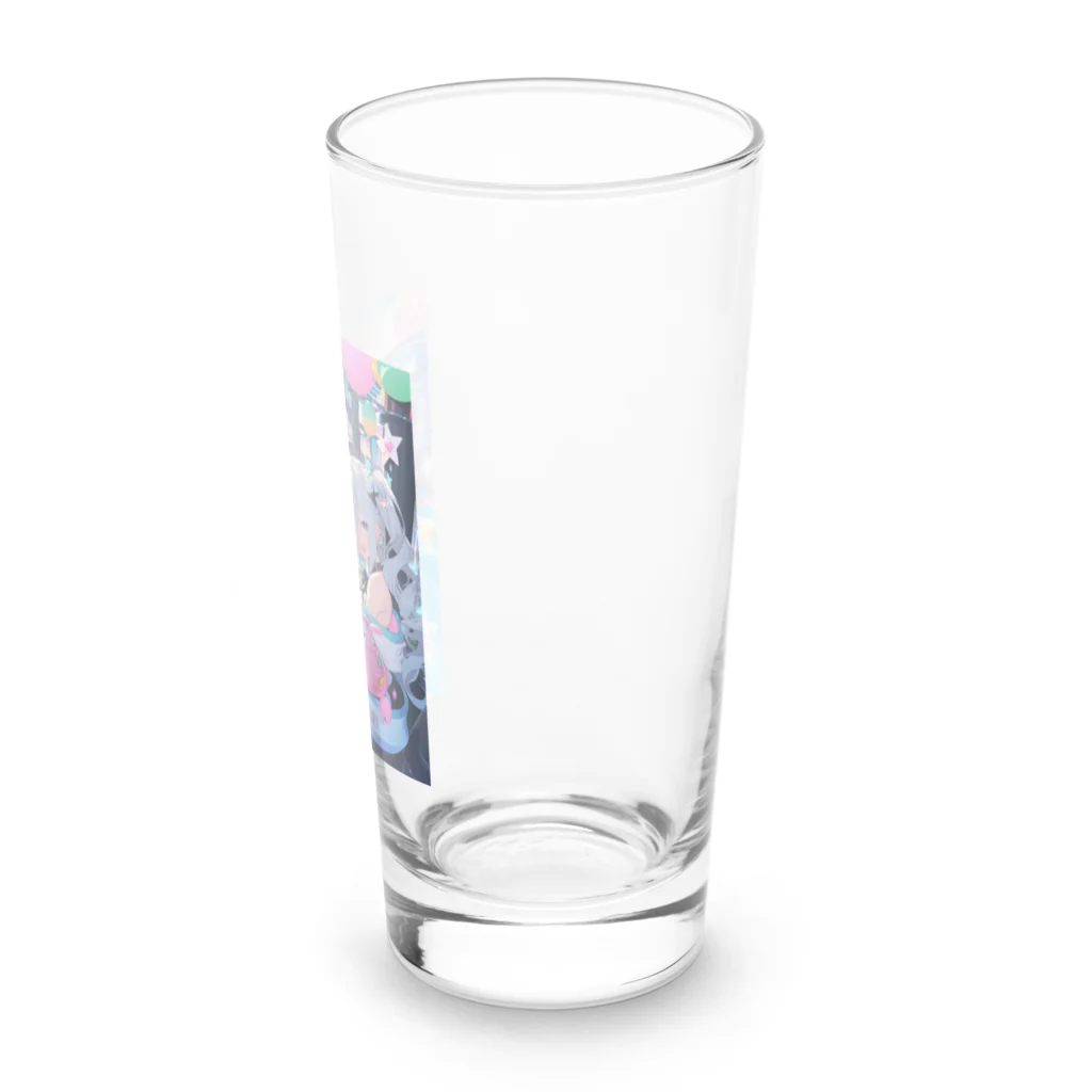 AQUAMETAVERSEのシ一バラダイスで遊ぼう　クニちゃん　2496 Long Sized Water Glass :right