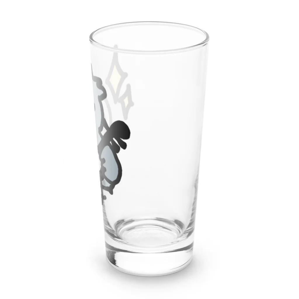 津軽三味線などの津軽三味線を持つハシビロコウさん Long Sized Water Glass :right