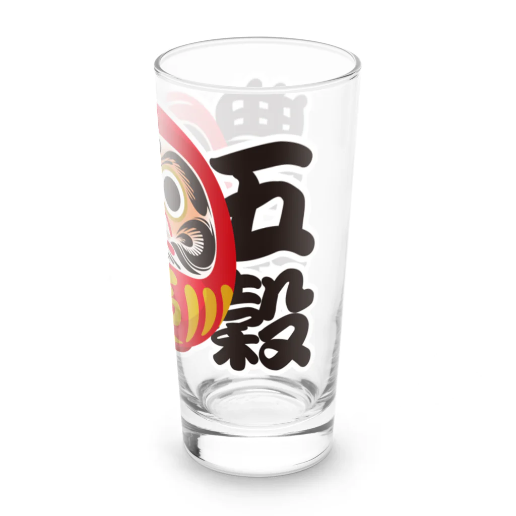 お絵かき屋さんの「五穀豊穣」だるま ダルマ 達磨  Long Sized Water Glass :right