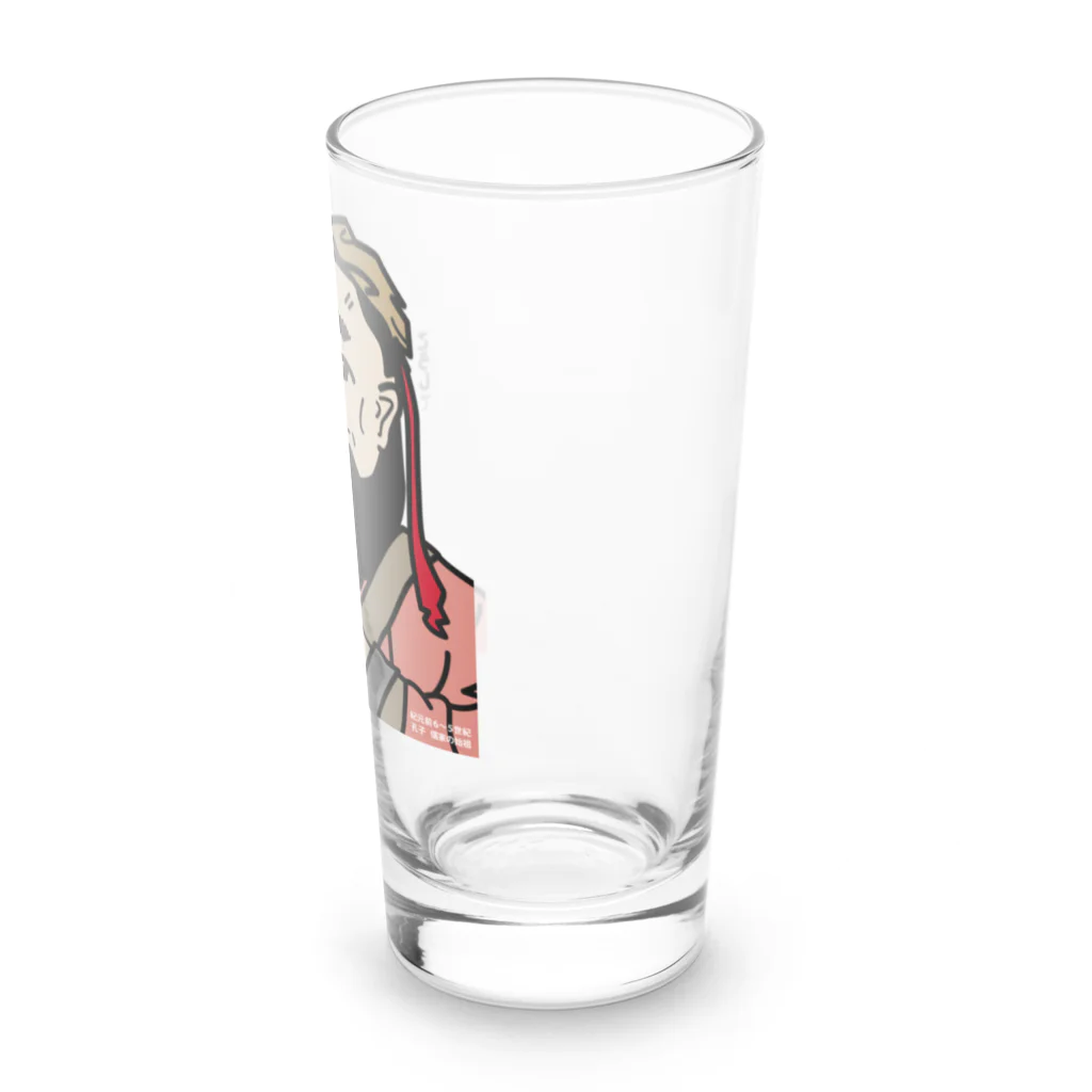 B-catのだじゃれ偉人シリーズ「孔子」 Long Sized Water Glass :right