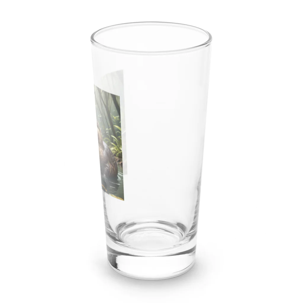 けいのユニークなショップのカモノハシ Long Sized Water Glass :right