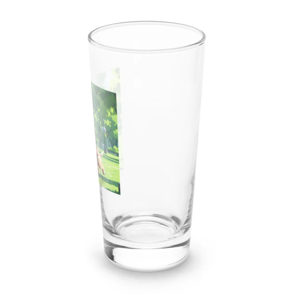 マニーのわんちゃんグッズのドット絵わんちゃん！ Long Sized Water Glass :right