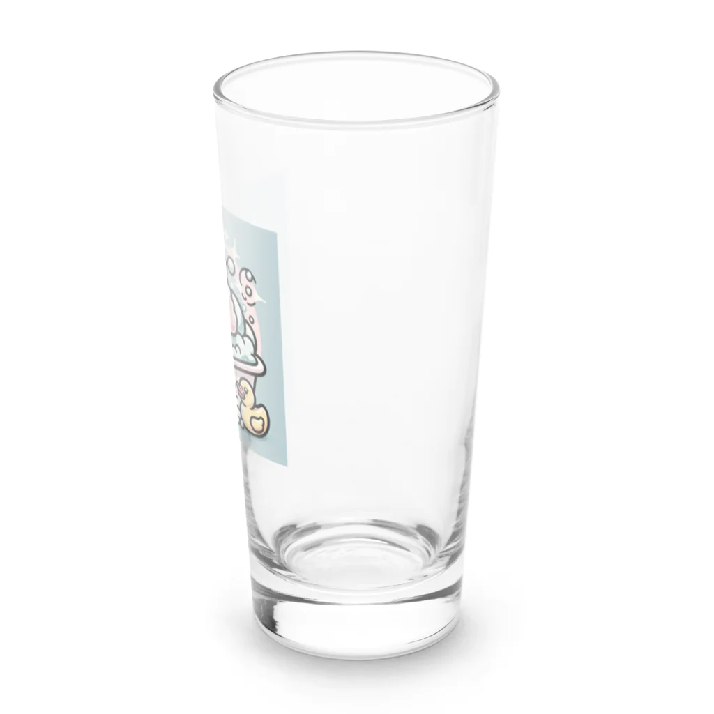 keikei5のプードルのふわふわがバスタイム Long Sized Water Glass :right