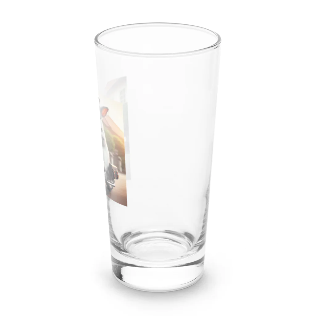 やんちゃな動物達のやんバニー　バイクver Long Sized Water Glass :right