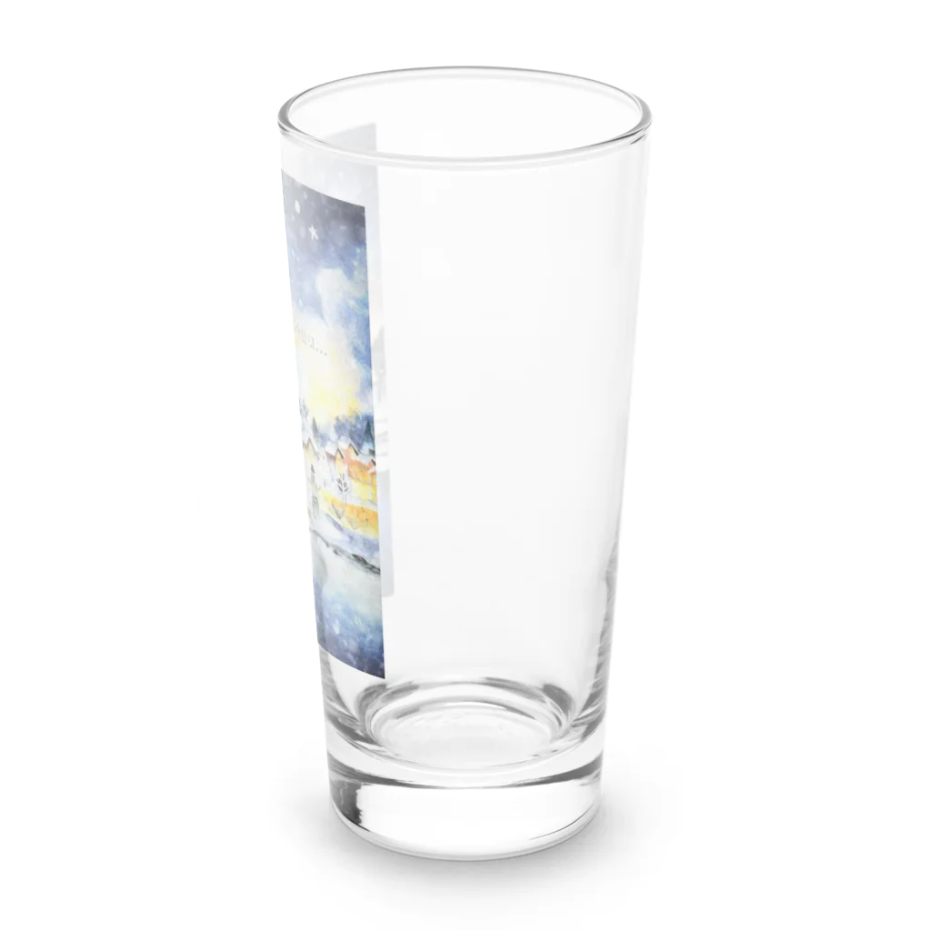 Muuむうの冬の暖かい街灯り Long Sized Water Glass :right