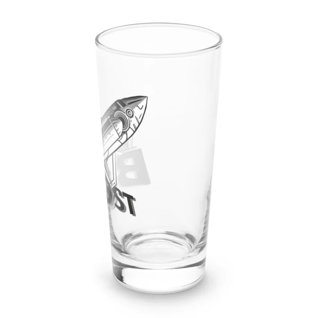 ピネファインのロケットイラスト Long Sized Water Glass :right