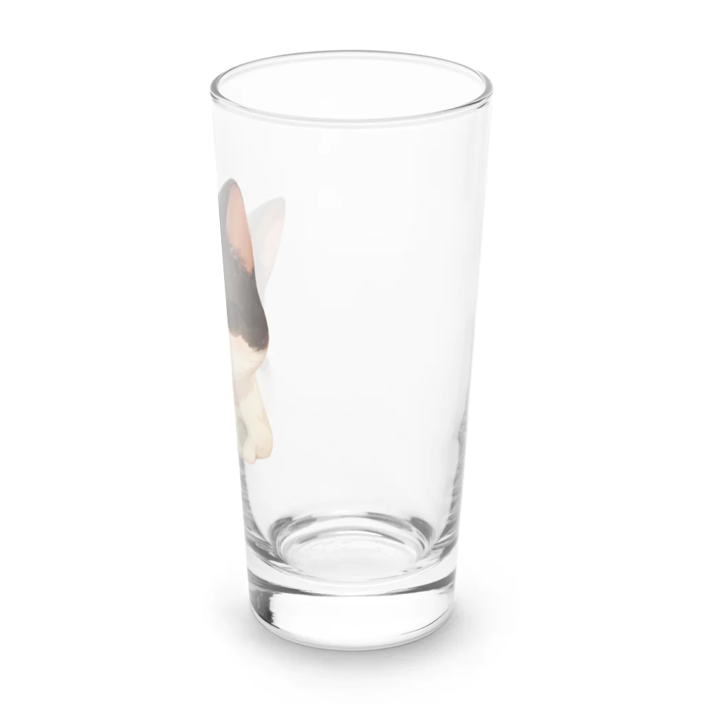 Cute Animalsのモノクロ猫 Long Sized Water Glass :right