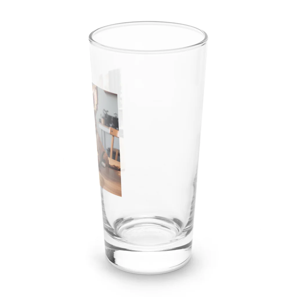 8-Bit Oasisのcoffee dog Long Sized Water Glass :right