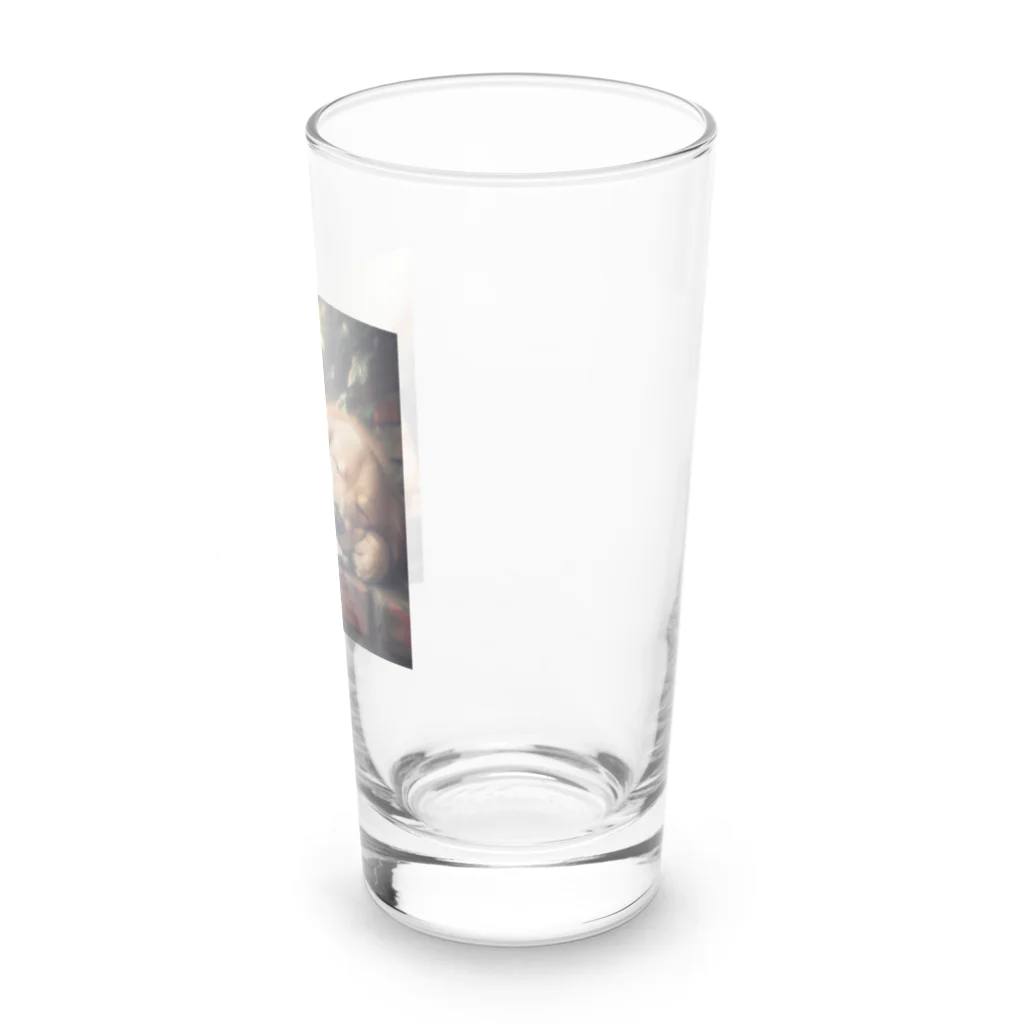 Ykhsの犬がぐっすり眠っている姿、超キュート！🐶💤 Long Sized Water Glass :right