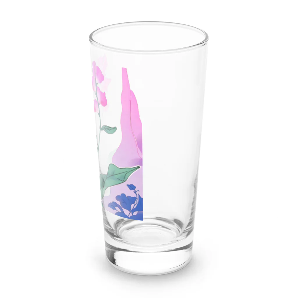 RetrowaveFlowerのRetrowaveFlower-スイートピー- Long Sized Water Glass :right