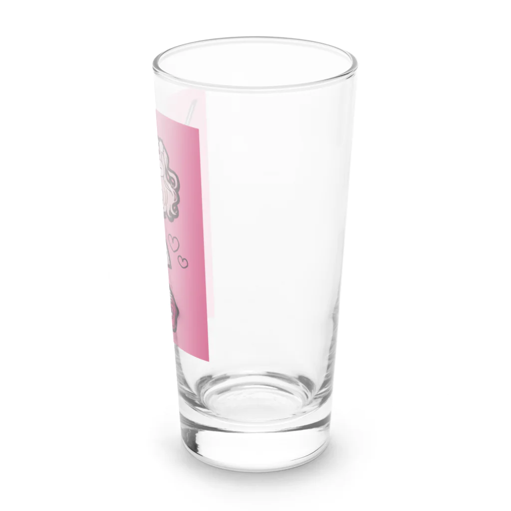 慧さんのお店🌷の看護ちゃん Long Sized Water Glass :right