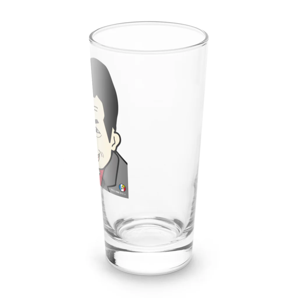 B-catのだじゃれ偉人シリーズ「カミュ」 Long Sized Water Glass :right