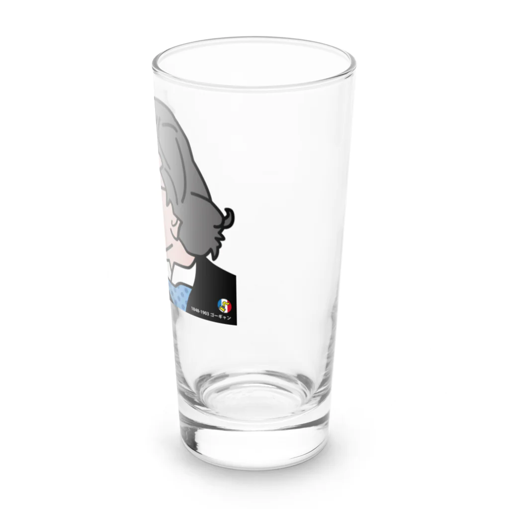 B-catのだじゃれ偉人シリーズ「ゴーギャン」 Long Sized Water Glass :right