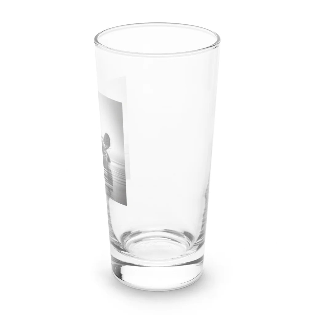 chaochao0701のカバと小鳥の友情 Long Sized Water Glass :right